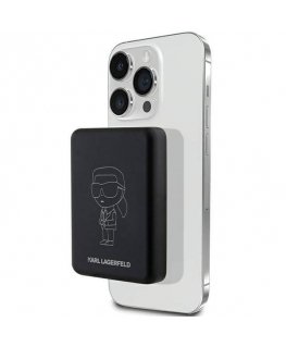 Karl Lagerfeld Powerbank indukcyjny KLPBM5KIOTTGK 5000mAh czarny