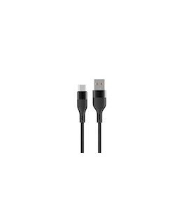 Maxlife MXUC-07 cable USB - USB-C 1,0 m 3A black nylon