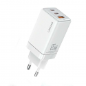 USAMS Ład. siec. 2xUSB-C+1xUSB 65W (only head) GaN PD3.0 +QC3.0 USAMS Ład. siec. 2xUSB-C+1xUSB 65W (only head) GaN PD3.0 +QC3.0