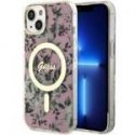 Guess GUHMP14MHCFWSP iPhone 14 Plus 6.7" różowy|pink hardcase Fl Guess GUHMP14MHCFWSP iPhone 14 Plus 6.7" różowy|pink hardcase Fl