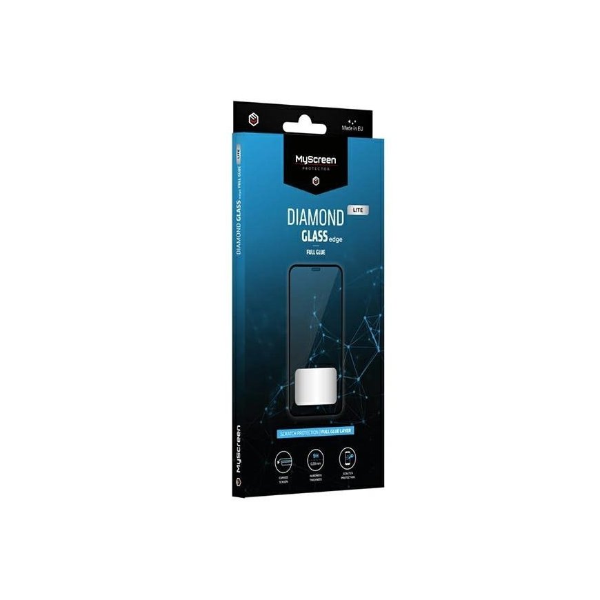 MS Diamond Glass Edge Lite Vivo Y76|Y76s Full Glue Black – 2