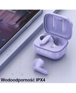 Słuchawki Bluetooth 5.1 T36 TWS Fioletowe