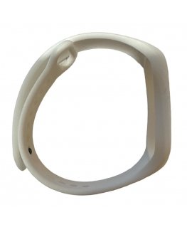 iWear Universāla Silikona siksniņa priekš viedo aproču modeļiem - SM6 SM7 SM8 (18x250mm) Balta