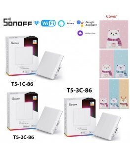 Smart Touch Wi-Fi Wall Switch Sonoff TX T5 1C (1-Channel)