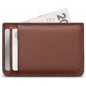 Woolnut Leather Card Holder, cognac Woolnut Leather Card Holder, cognac
