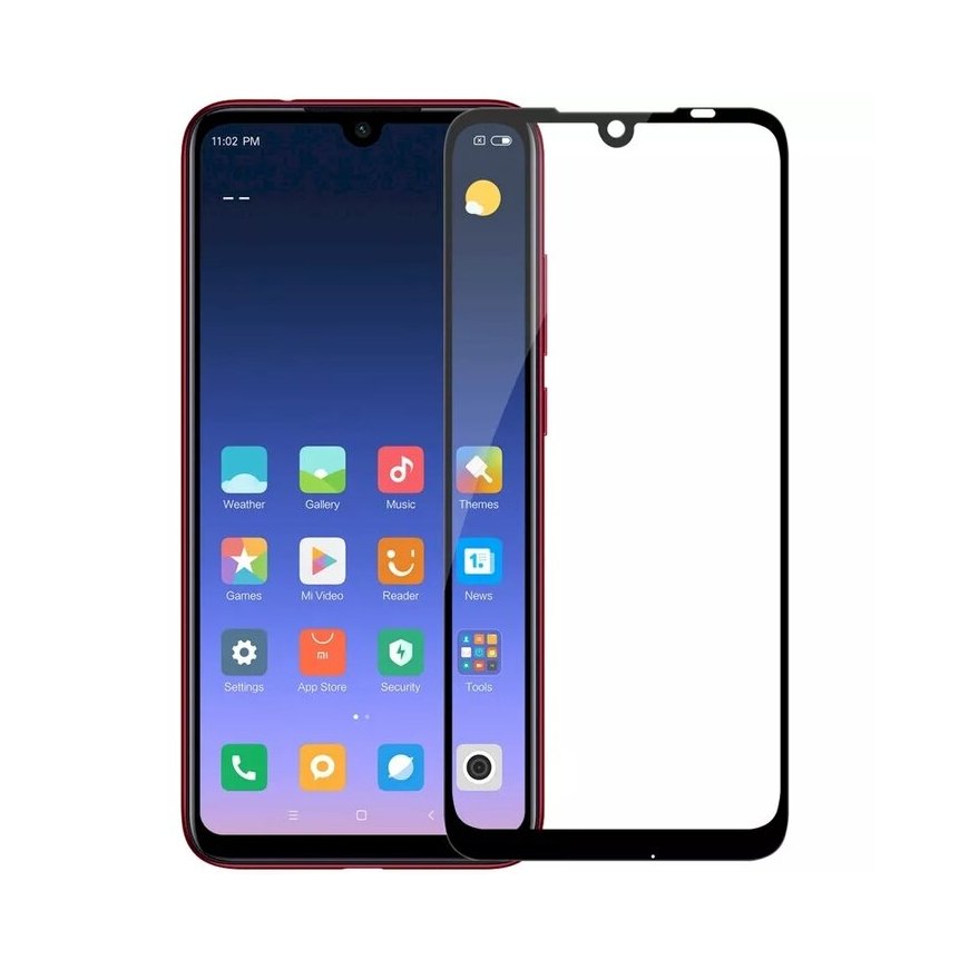 Tempered Glass 9D Full Coveraged with Frame Xiaomi Redmi Note 7