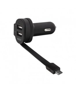 Xqisit 20425 mobile device charger Smartphone, Tablet Black Cigar lighter, USB Auto