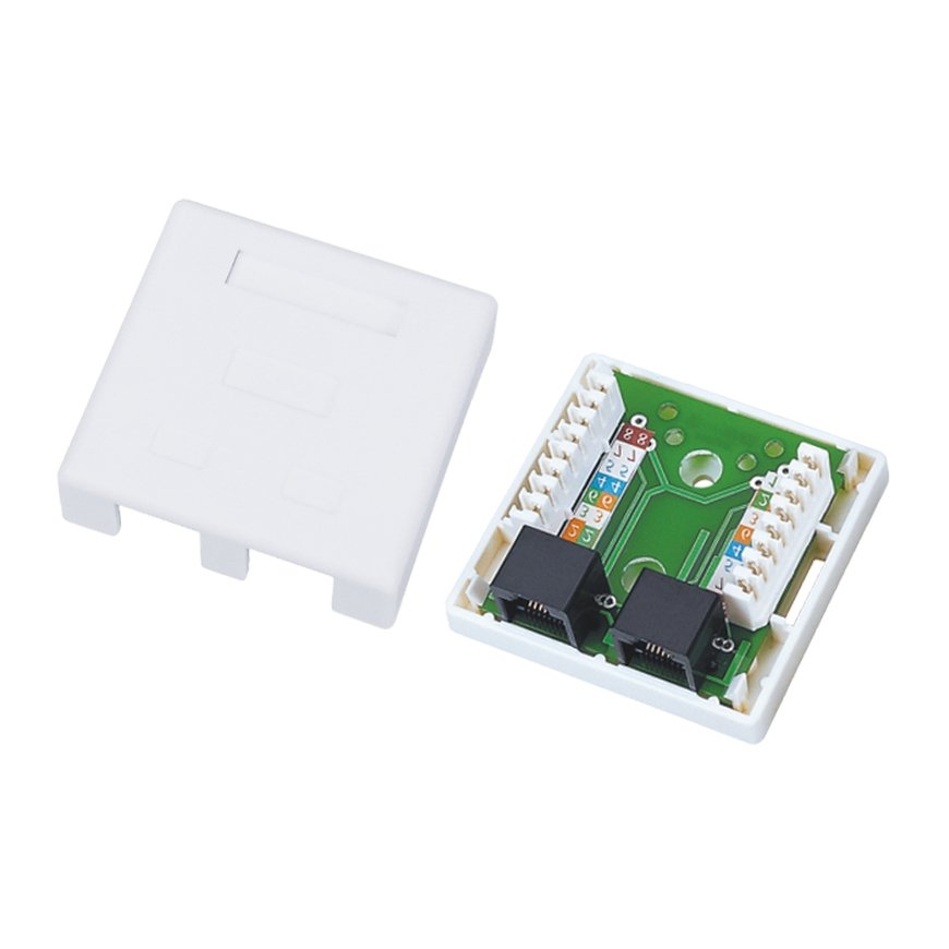 Alantec GN002 коннектор 2xRJ45 Белый