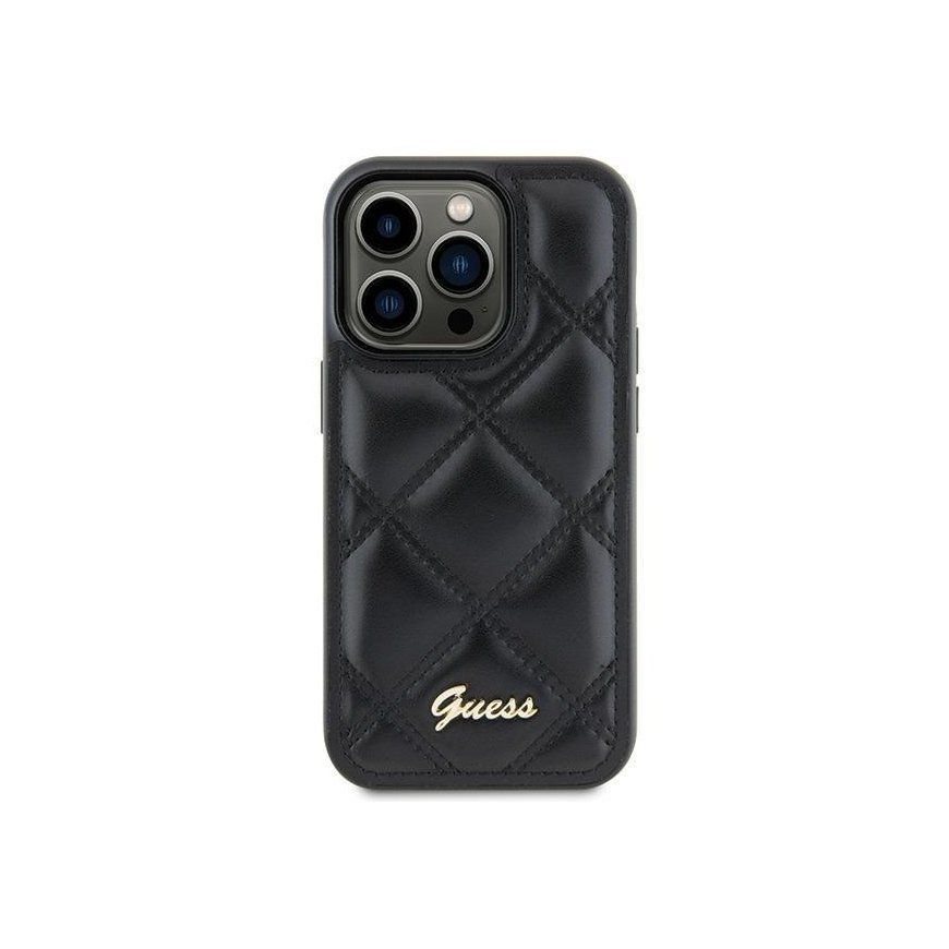 Guess GUHCS23FEPSQSQSK S23 FE S711 czarny|black hardcase Quilted