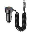 USAMS Ład. sam. 2xUSB-C 1xUSB-A C33 60W with spring cable Fast C USAMS Ład. sam. 2xUSB-C 1xUSB-A C33 60W with spring cable Fast C