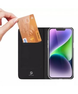 Dux Ducis Skin Pro Wallet Case for iPhone 15 Plus - Black