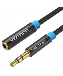 Braided 3.5mm Audio Extender 5m Vention VAB-B06-B500-M Black