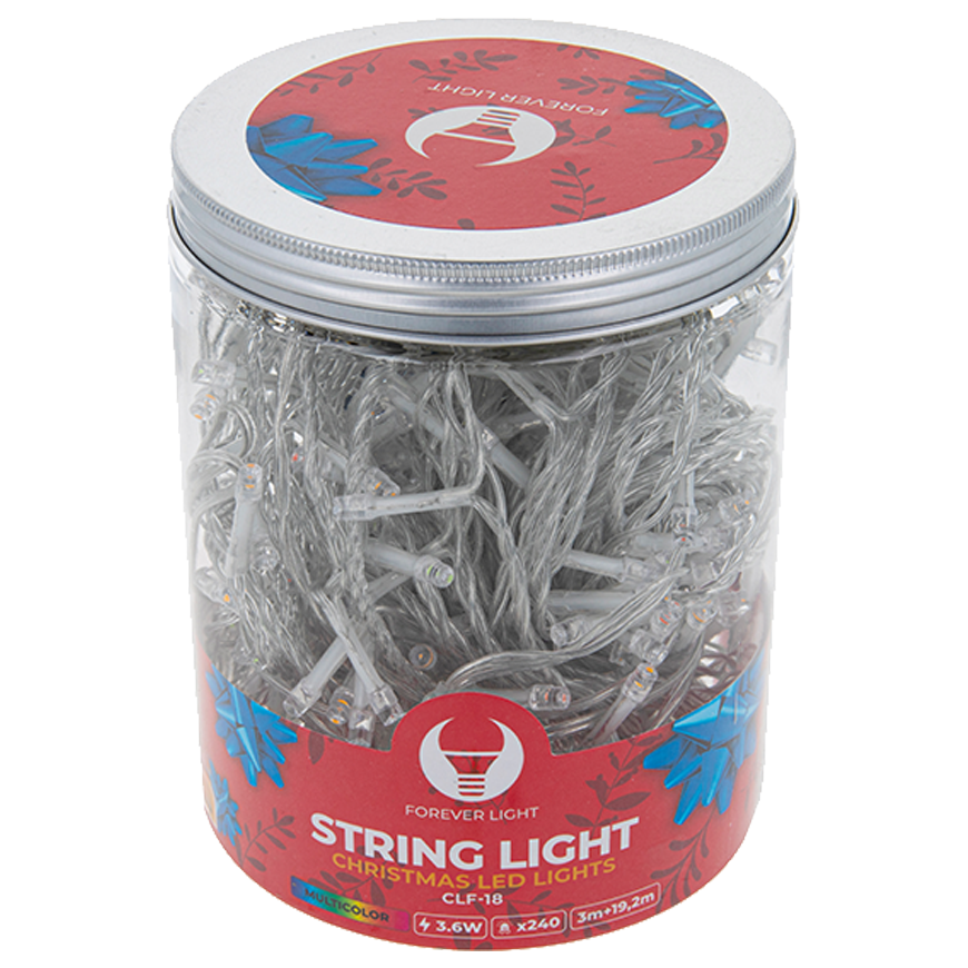 TelForceone Styginė lemputė 240LED 19,2m daugiaspalvė Forever Light – 5