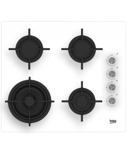 Beko HILW64122SW viryklė Balta Įmontuoti 60 cm Dujinė 4 zone(s)