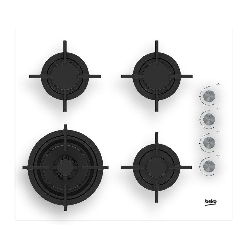 Beko HILW64122SW hob White Built-in 60 cm Gas 4 zone(s)