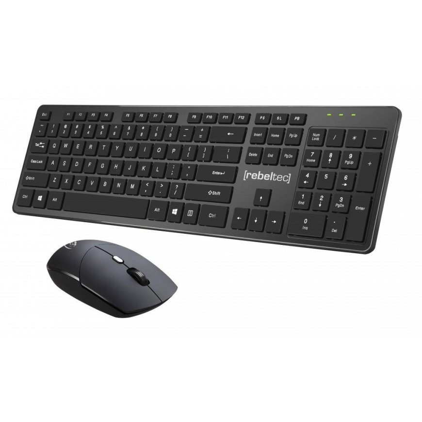 Deltaco Keyboard Wireless keyboard mouse set