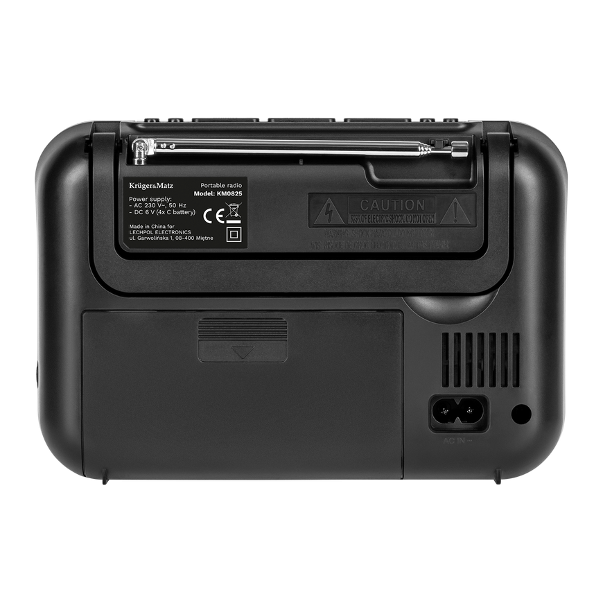 Kruger & Matz portable analog radio, model KM0825 – 3