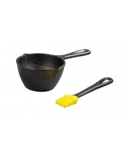 Lodge cast iron heater+silicone brush