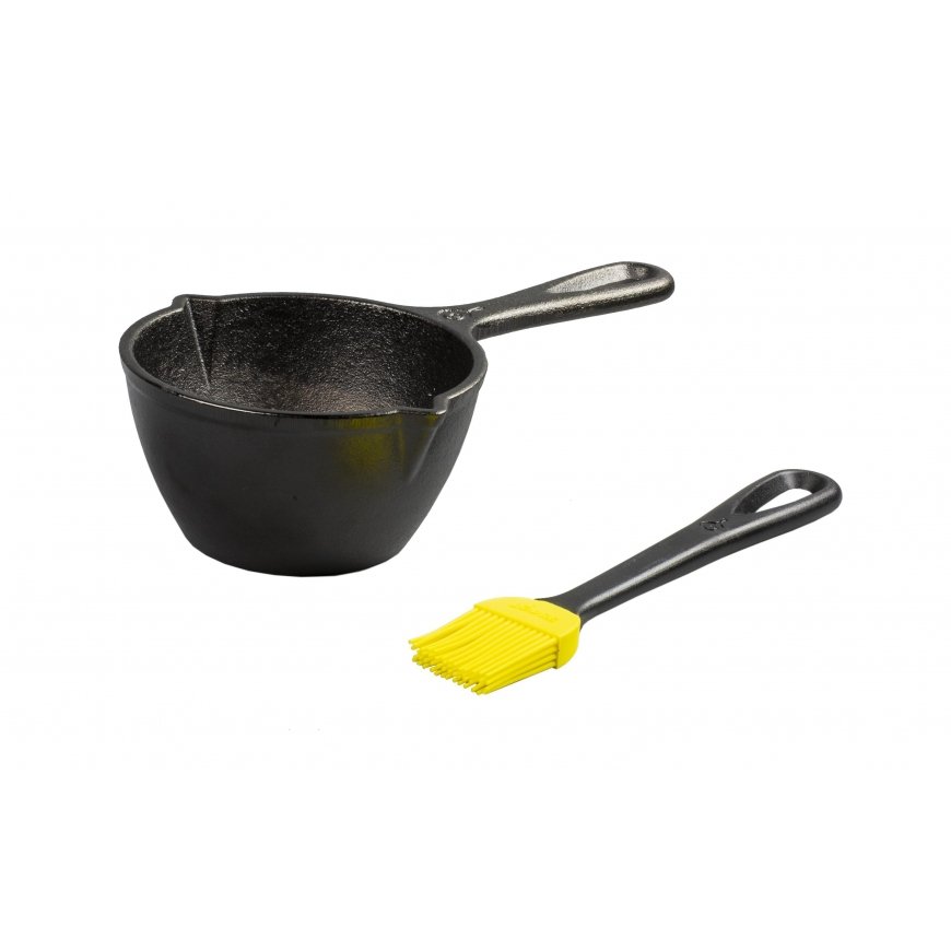 Lodge cast iron heater+silicone brush