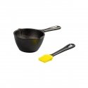 Lodge cast iron heater+silicone brush