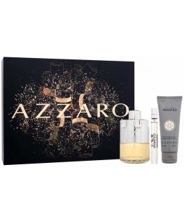 Azzaro Wanted EDT rinkinys vyrams (EDT 100 ml + Dušo želė 75 ml + EDT 10 ml)