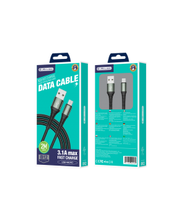 USAMS Kabel kątowy U57 MicroUSB 1,2m 2A zielony|green SJ458USB02