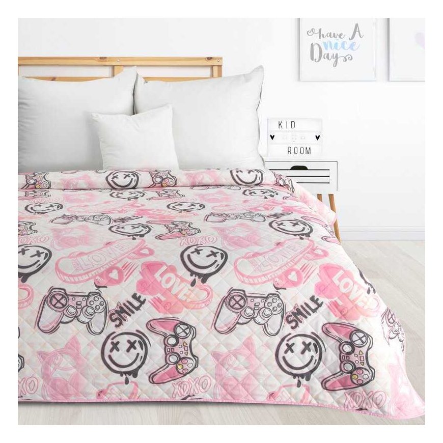 Eurofirany D91/N/KID/17 170X210 B+RAUSVAS+SIDABRAS Lovatiesė – 2