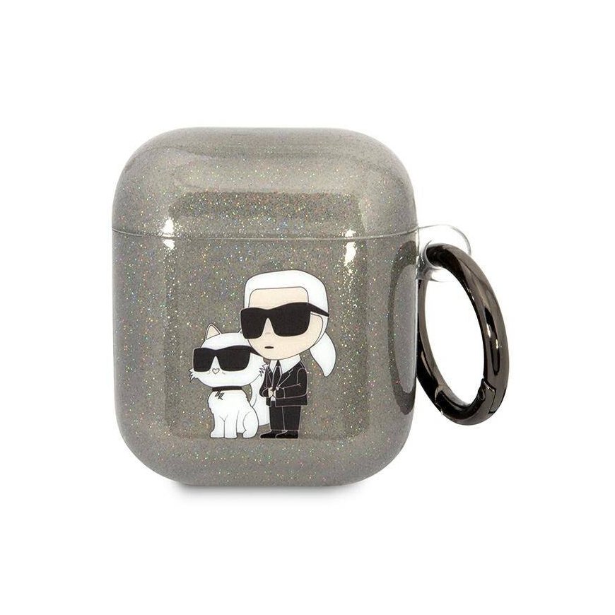 Karl Lagerfeld KLA2HNKCTGK Airpods 1|2 cover czarny|black Gliter – 2