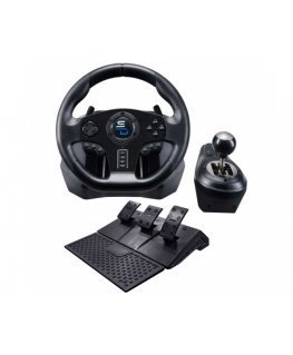 Subsonic GS850-X Melns USB Stūre + pedāļi PlayStation 4, Xbox One