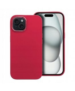 Fusion Frame back case silicone for Apple Iphone 15 Plus purple