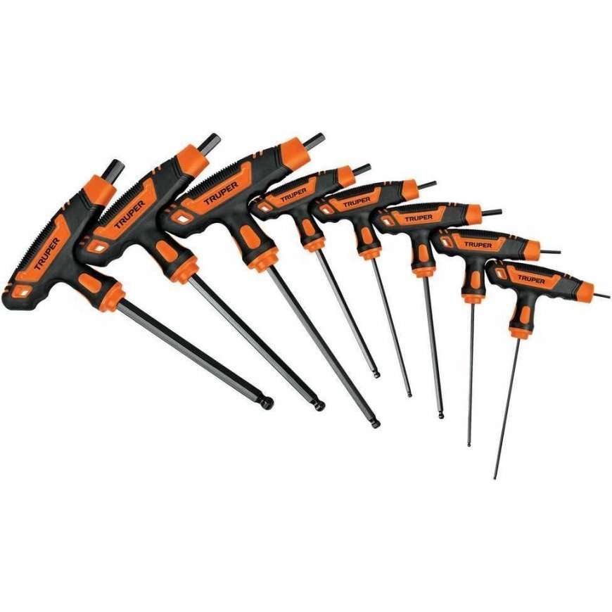 Set of hexagon keys with T-handle 2-10 mm Truper®