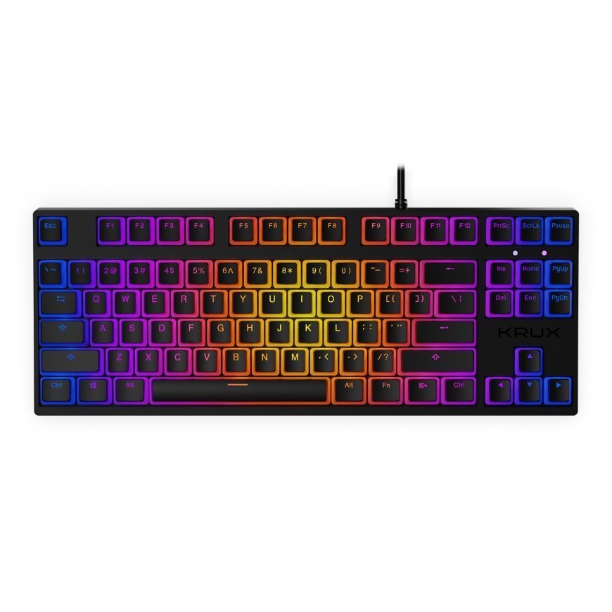 KRUX Atax PRO RGB tastatūra USB QWERTY Angļu Melns