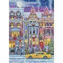 luca S Cross stitch kit "Winter Townhouse" 21x30cm SLETIL8076 luca S Cross stitch kit "Winter Townhouse" 21x30cm SLETIL8076