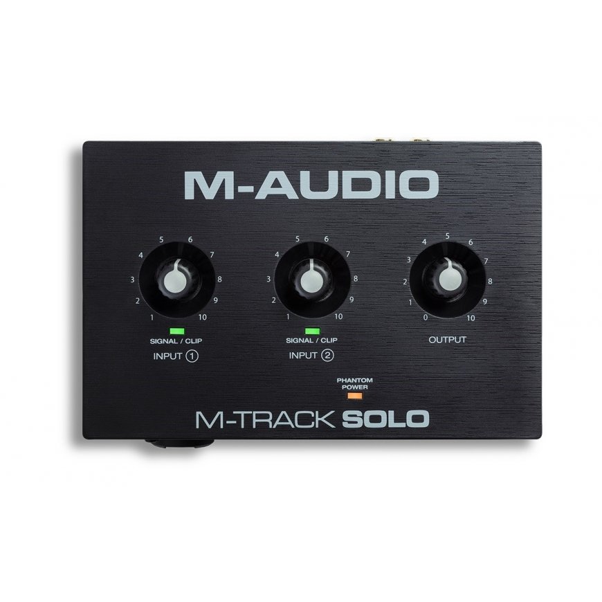 M-AUDIO M-Track Solo USB Audio interface Crystal preamplifier 16 bit 48 kHz Black – 2