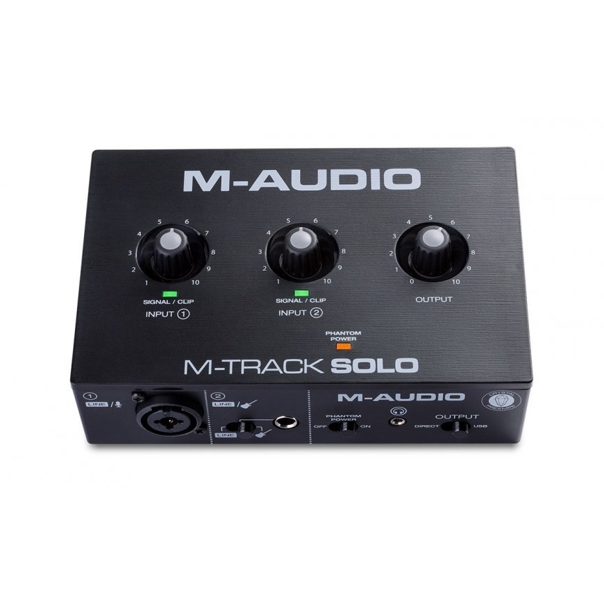 M-AUDIO M-Track Solo USB Audio interface Crystal preamplifier 16 bit 48 kHz Black – 3