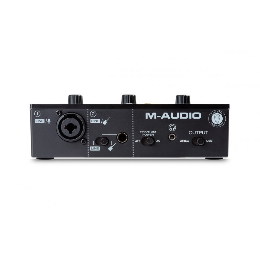 M-AUDIO M-Track Solo USB Audio interface Crystal preamplifier 16 bit 48 kHz Black – 5