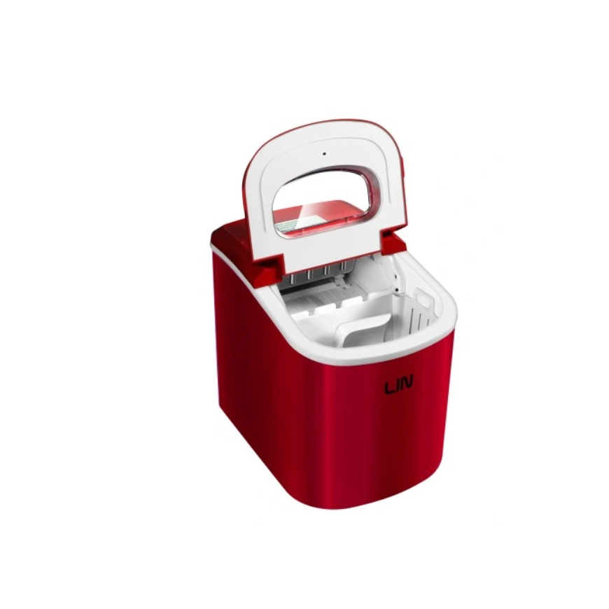 Pārnēsājams ledus kubiņu veidotājs LIN ICE PRO-R12 sarkans – 4