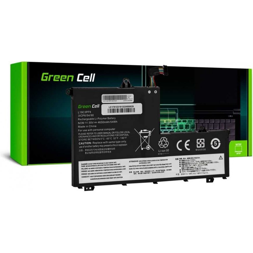 Lenovo Green Cell Žalias CELL baterija L19D3PF1 11.55V 4650m