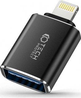 Adapter USB Tech-Protect Adapter Tech-protect Ultraboost Lightning/USB-A OTG Black