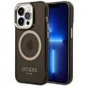Guess Translucent MagSafe Compatible Case for iPhone 14 Pro Blac Guess Translucent MagSafe Compatible Case for iPhone 14 Pro Blac