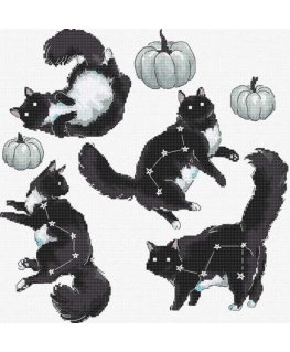 luca S Cat constellation 28x27 cm SLETIL8817
