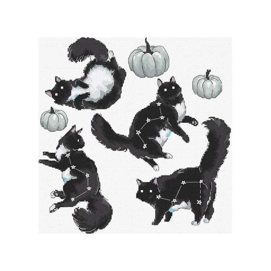 luca S Cat constellation 28x27 cm SLETIL8817