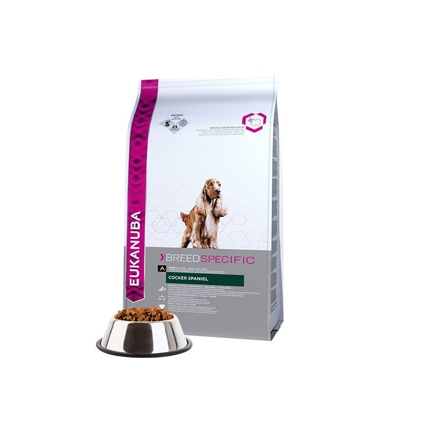 Eukanuba Breed Specific Cocker Spaniel 7,5 kg Suaugusių Viščiukas