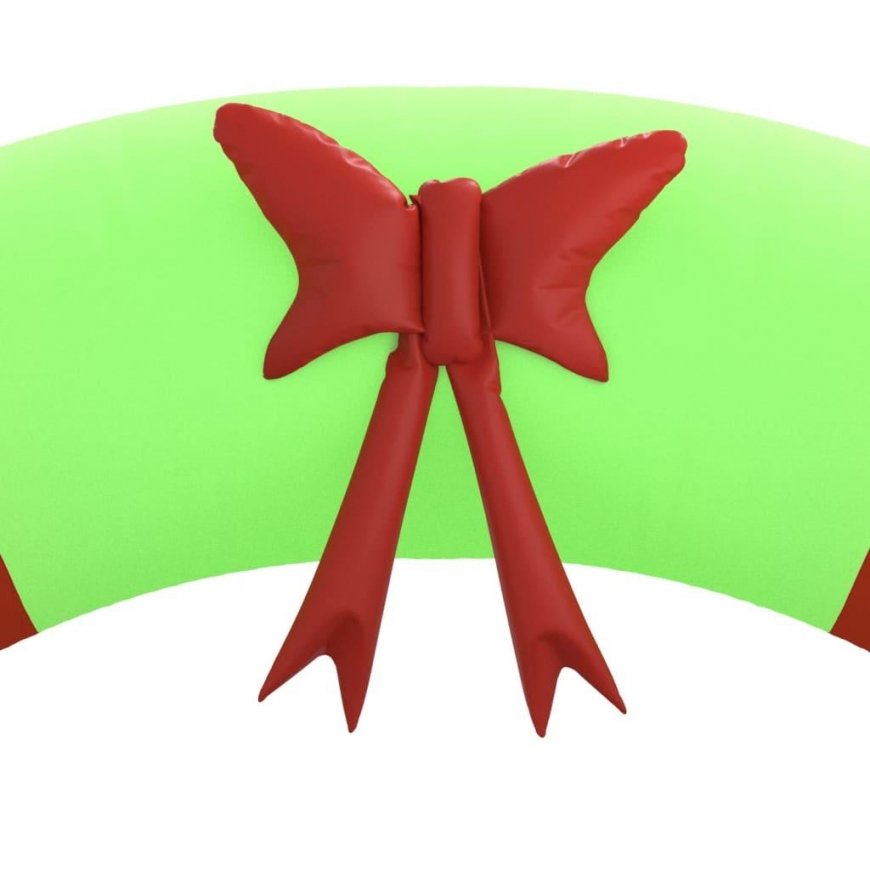 Inflatable Christmas decoration arch with LED lights, 270cm – 5