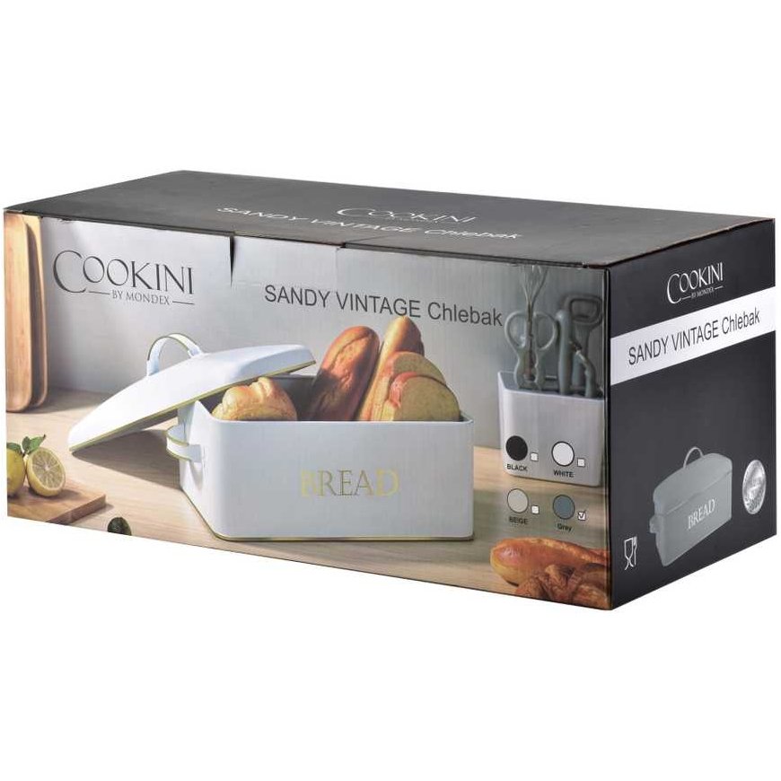 Mondex SANDY VINTAGE bread pan 39x18xh21cm - grey – 5