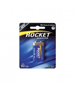 Rocket 6LR22-1BB (9V) Blister Pack 1pcs