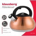 KETTLE WITH WHISTLE KLAUSBERG 2.7L KB-7385 COPPER KETTLE WITH WHISTLE KLAUSBERG 2.7L KB-7385 COPPER