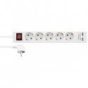 5-way socket Nordic Quality earthed, 2xUSB-A (3x1.5mm²), 1.5m / 222998 5-way socket Nordic Quality earthed, 2xUSB-A (3x1.5mm²), 1.5m / 222998
