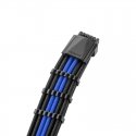 CableMod PRO ModMesh 12VHPWR Cable Extension Kit - juodas/blau CableMod PRO ModMesh 12VHPWR Cable Extension Kit - juodas/blau