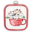 luca S Counted Cross Stitch Kit Meowy Christmas - With Bow Included 11x9cm SLETIL8080 luca S Counted Cross Stitch Kit Meowy Christmas - With Bow Included 11x9cm SLETIL8080
